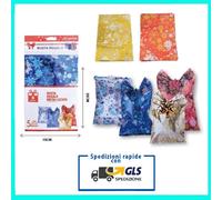 BUSTA BUSTE PER IMPACCHETTARE REGALO REGALI METALIZZATA NATALE COMPLEANNO FESTA