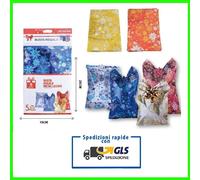 BUSTA BUSTE PER IMPACCHETTARE REGALO REGALI METALIZZATA NATALE COMPLEANNO FESTA