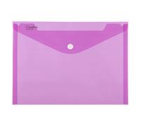 Busta con bottone a pressione A4 OPALINE rosa