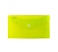 Busta con bottone DL Opaline verde lime (confezione da 5 pezzi)