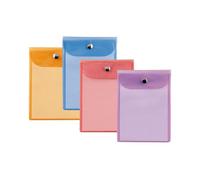 Busta con Bottone in Metallo Press 7 Color Sei Rota - 18x24 cm - 42182499 (Assor