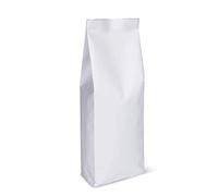 Busta da caffè in carta kraft, con soffietto laterale e fondo piatto, con valvola sgrassante unidirezionale, 50 pezzi 500g, 16oz, 1lb Carta kraft bianca.