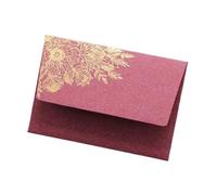 Busta da lettera in carta 20 pezzi | Busta spessa for imballaggio in carta perlata con stampa a caldo(Large-Wine Red)