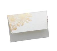Busta da lettera in carta 20 pezzi | Busta spessa for imballaggio in carta perlata con stampa a caldo(Large-white)