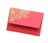 Busta da lettera in carta 20 pezzi | Busta spessa for imballaggio in carta perlata con stampa a caldo(Large-red)