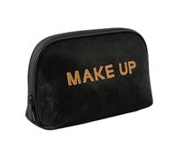 Busta da Viaggio per Cosmetici, Adatta Come Borsa per Il Bagno con Ampia Apertura, Dotata di Tasche Interne per Un'organizzazione Ottimale, Semplice ed Elegante(Black)