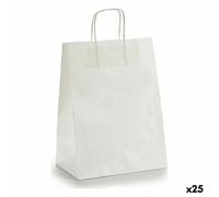 Busta di Carta Pincello Bianco 24 x 12 x 40 cm 24 x 40 x 0,2 cm [25 Unità]