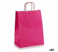 Busta di Carta Pincello Rosa 24 x 12 x 40 cm 24 x 40 x 0,2 cm [25 Unità]