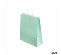 Busta di Carta Pincello Verde Menta 32 X 12 X 50 cm 32 x 50 x 0,2 cm [100 Uni