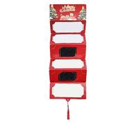 Busta di Natale, 7 scomparti di carta, porta biglietti di Natale con scomparto per denaro, per figlio, fidanzata, viaggio, sotto l'albero, per la casa