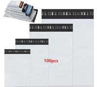 Busta Di Plastica Spedizione, 100 Pezzi 4 Dimensioni Assortite Buste Di Spedizio