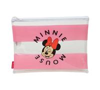 Minnie Mouse Beach - Borsa da donna, Summer Bag, comoda e versatile, qualità e resistenza, 30 x 23 cm, colore: rosa/trasparente, rosa/trasparente, Estándar, Casual
