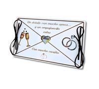 Busta In Legno Per Soldi Di Nozze | Carta Regalo Con Dedica | Dettaglio Matrimonio | Regalo per Sposi Matrimoni | Regali per gli sposi che si sposano | NIRALIS