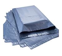 Busta in plastica di grandi dimensioni (43 x 60 cm) grigia per spedizioni e imballaggi buste extra forti, buste postali in polietilene autosigillanti, per la spedizione di vestiti (100)