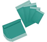 Busta in poli-postale, 120 buste in 4 misure assortite, chiusura autosigillante, autoadesive, a prova di strappo, buste postali (verde)