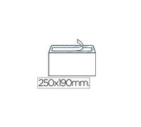 Busta leiderpapel n.13 bianco quarto prolungato 190x250mm striscia di silicone scatola di 250 unità