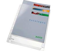 Esselte Fundas Fuelle Estandar A4 PVC Liso Multitaladro-11 - Capacidad 200 Hojas - Transparente (170 Micras)