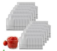 Busta per campioni termosaldata - Buste per imballaggio termosaldate in foglio di alluminio - 100 buste a prova di perdite, ricaricabili, con punta aperta per gel doccia, cosmetici, shampoo, profumi