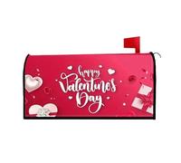 Busta per cassetta delle lettere per San Valentino, chiusura magnetica, copertura impermeabile per cassetta delle lettere, motivo cuore di San Valentino, decorazioni per giardino, prato, corridoio