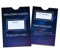 Busta per chiavi dell'hotel (confezione da 1000 custodie interne alla scatola) Dimensioni busta: 9 cm di altezza x 6 cm di larghezza, adatta fino a 4 RFID o strisce magnetiche per chiavi dell'hotel