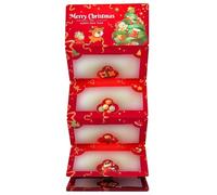 Busta per le vacanze con 6 tasche segrete per carte di Natale porta contanti unisex scomparti multipli porta soldi busta natalizia