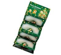 Busta per le vacanze con 6 tasche segrete per carte di Natale porta contanti unisex scomparti multipli porta soldi busta natalizia