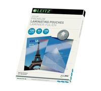 Leitz UDT Pellicole di Laminazione, A4, Premium (2 x 100 Micron), Confezione da 100, Transparente