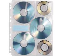 Hama 6fach CD/DVD Ordner-Hülle 6 CDs/DVDs/Blu-Rays Kunststoff Transparent-Weiß 1