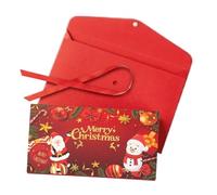 Busta porta soldi natalizia, per le vacanze invernali, riutilizzabile, per riempire la calza della Befana, di Natale, decorazione per ragazze, ragazzi, bambini, adulti, familiari e amici