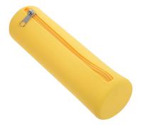 Busta Porta Trucchi in Silicone Gialla, Grande Capacità, Cerniera | Portatile e Flessibile, Pratica da Usare, per Sorelle e Fidanzate, per Balli e Lauree