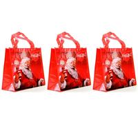 Busta Regalo Confezione Sacca in Tela Babbo Natale Edizione Coca Cola
