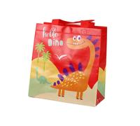 Busta regalo dinosauro rossa 23 × 21,5 × 11 cm
