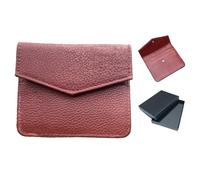 Busta regalo in pellee,Busta porta contanti pelle,Buste per regalo soldi elegante,buste minimalista in pelle,custodia sottile per banconote,per matrimonio compleanno eventi,10,5×9 cm (Borgogna)