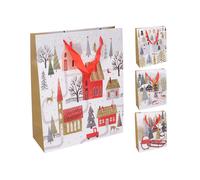 Busta regalo natalizia L 39 × 30 × 12 cm