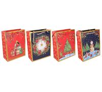 Busta regalo Natalizia L 42 × 31 × 12 cm