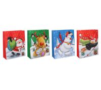 Busta regalo piccola Natale 17,5x23,5x8 cm