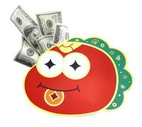 Busta rossa - 2025 Anno del Serpente, buste rosse con parole di benedizione, buste rosse creative, buste portafortuna con più scomparti per carte di credito per Capodanno, festa di primavera