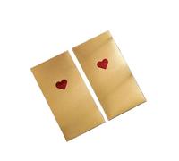 Busta rossa con squisiti motivi d'amore (6 pezzi stile dorato)