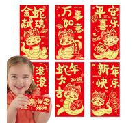 Busta rossa del festival,Piccole buste rosse - Buste rosse Anno serpente buste cinesi | Cartone animato di primavera borse rosse forniture per matrimonio
