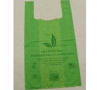 BUSTA SHOPPERS KG.10 MEDIA 30X50 100% BIODEGRADABILE COMPOSTABILI BORSETTA BIO