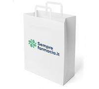 Busta shopping personalizzata con logo, Media (22x10x29 cm)