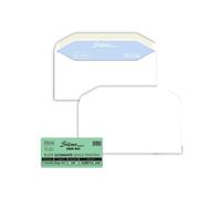 Busta Silver Matic FSC - senza finestra - gommata - 11 x 23 cm - 80 gr - bianco