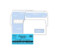 Busta bianca con finestra - serie Edera Strip - 110x230 mm - 90 gr - Pigna - conf. 500 pezzi