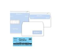 Buste con finestra Pigna Envelopes Silver90 Laser patella chiusa 110x230 mm bian