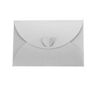 Buste 24/50Pc 15.5x10.5cm Mini Love Heart Busta di carta perlescente a forma cuore Buste for carte regalo foto for auguri matrimonio(Silver,50Pcs)