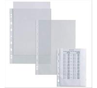 50 Buste a foratura universale A5 trasparenti raccoglitore ad anelli 15x21cm