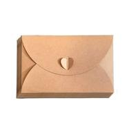Buste a forma di cuore in carta Kraft da 30 pezzi Per Inviti | Estetica vintage for lettere d'amore di coppia(L)