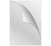 Q-Connect KF11194 - Bustine a forma di L, formato DIN A4, grana e allargata, colore: trasparente, 75 μm, 50 pezzi