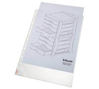 Buste a perforazione universale Esselte DELUXE goffrate antiriflesso trasparente