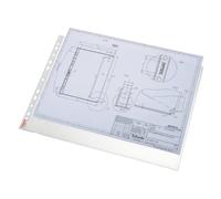 Buste a perforazione universale Esselte DELUXE goffrate antiriflesso trasparente